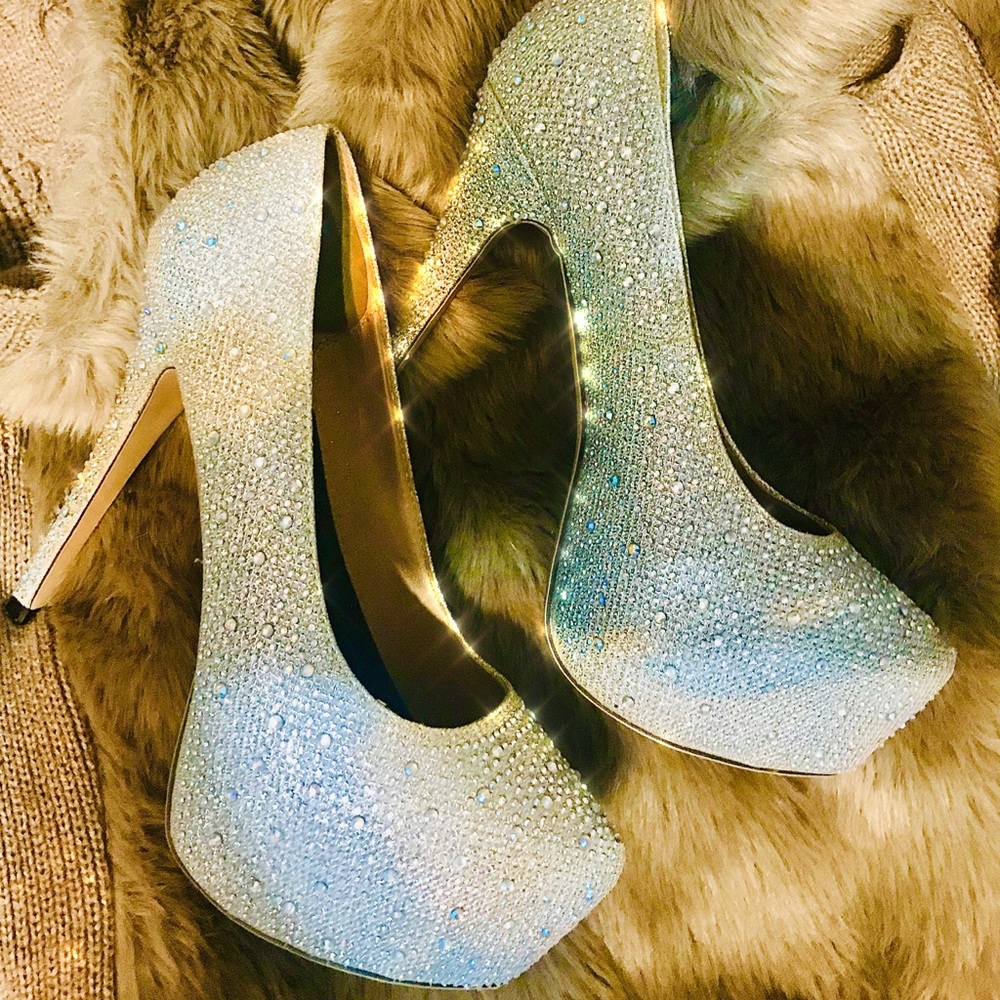 Rhinestone crystal shoes